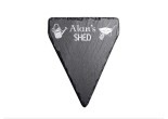hand cut welsh slate garden marker for your shed